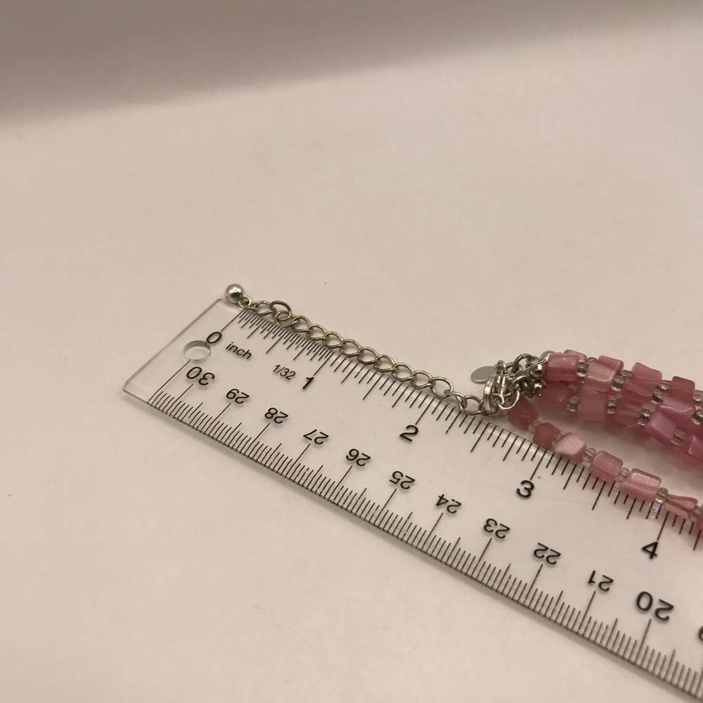 Premier Designs Shell & Rose Quartz Pendant Necklace - Picture 9 of 11